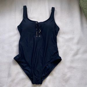 Black One-Piece Swimsuit